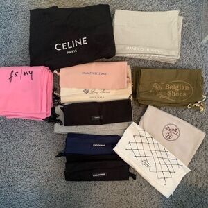 Hermes, Chanel, Celine…43 Designer dust bags for women’s shoes or small handbags